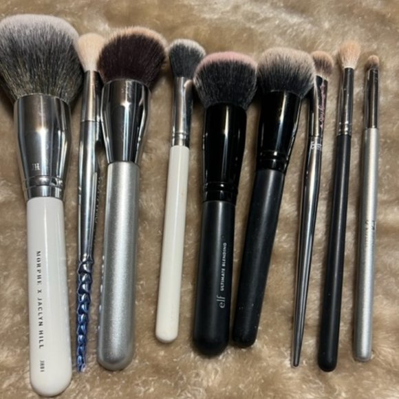 it cosmetics Makeup Barely Used Makeup Brushes 6 Face 3 Eye Brushes It Morphe Colourpop Elf
